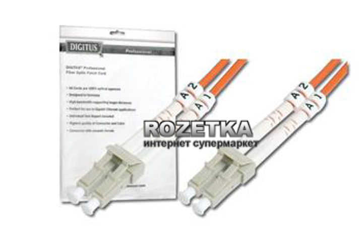 Patchcord optyczny Digitus Professional LC/UPC-LC/UPC 50/125 OM3 duplex 5 m (DK-2533-05/3) - obraz 1