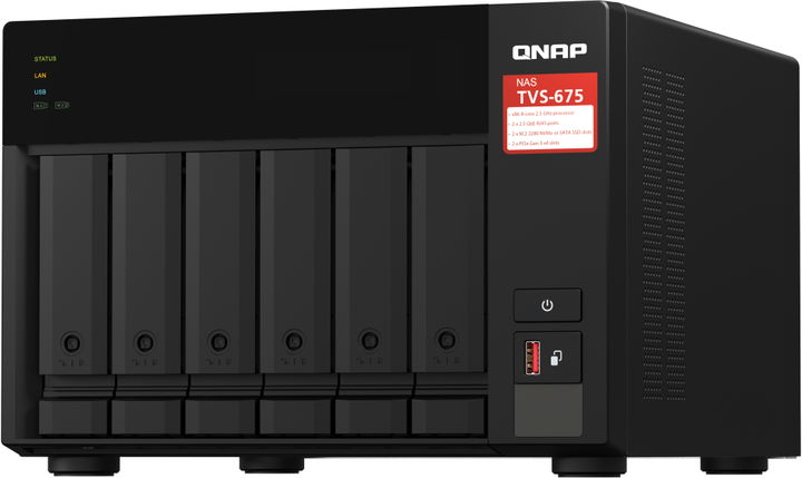 Мережеве сховище QNAP 4BAY TVS-675-8G - зображення 1