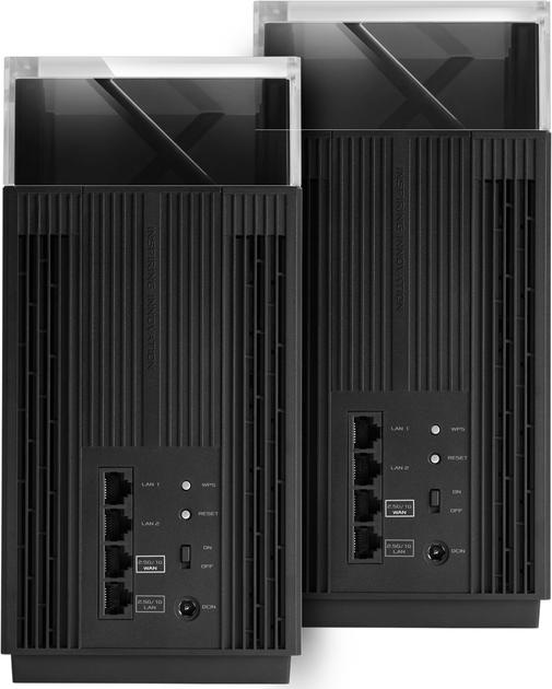 Router Asus ZenWiFi Pro ET12 AXE11000 2PK Czarny - obraz 3