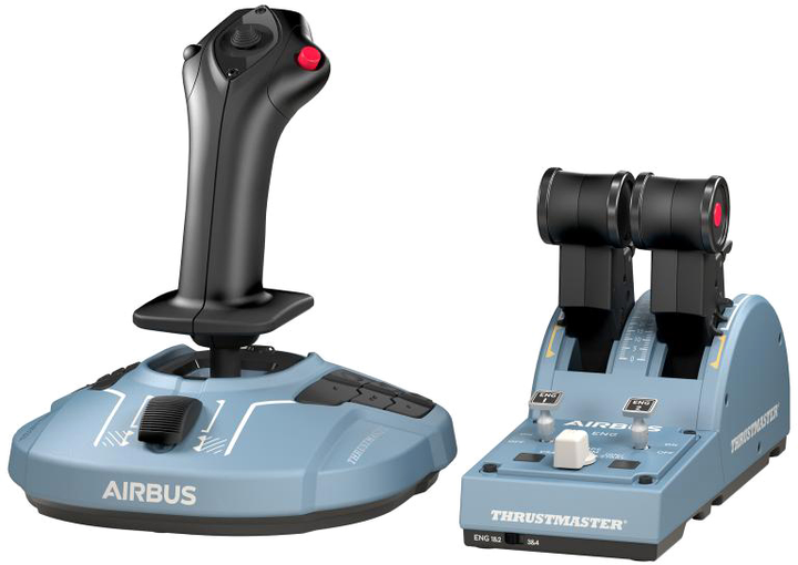 Przewodowy joystick Thrustmaster TCA Officer Pack Airbus Edition Blue (2960842) - obraz 1