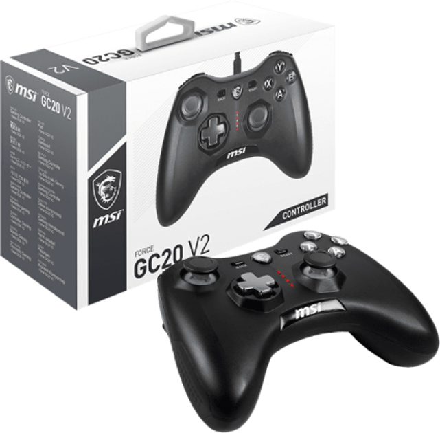 Gamepad przewodowy MSI Force GC20 V2, czarny (S10-04G0050-EC4) - obraz 5