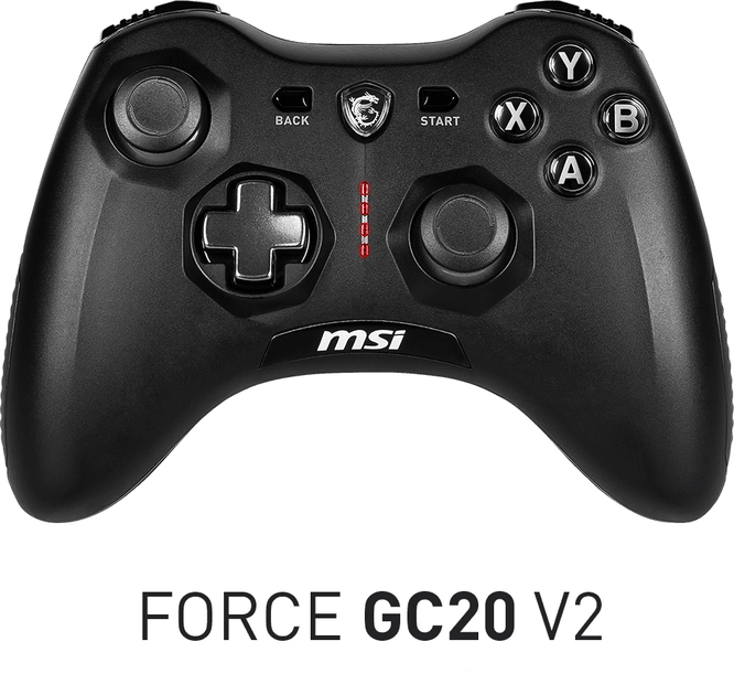 Gamepad przewodowy MSI Force GC20 V2, czarny (S10-04G0050-EC4) - obraz 6