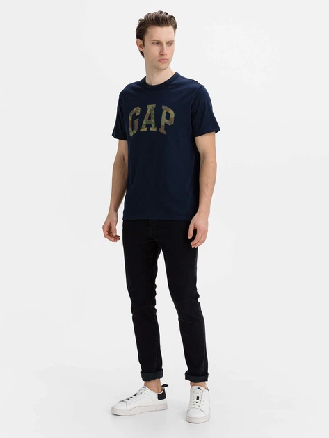 Футболка чоловіча GAP 500039-00 S Синя (1200042822830) - зображення 3