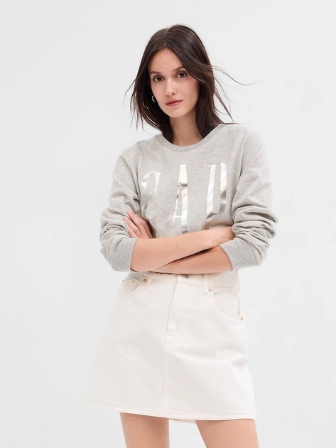 Bluza damska bez kaptura GAP 873575-12 XL Szara (1200112112199) - obraz 4
