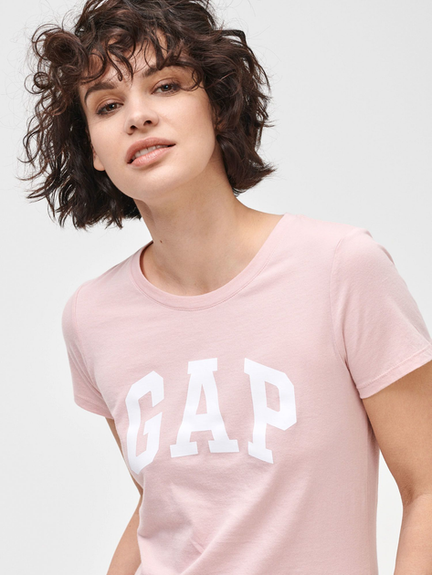 Футболка бавовняна жіноча GAP 548683-02 XL (2 шт) Рожевий/Білий (1200054054953) - зображення 10