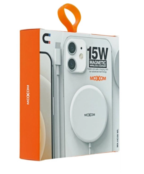 Беспроводное зарядное (БЗУ) MOXOM MX-HC58 Magnetic 2A 1m белый - изображение 4