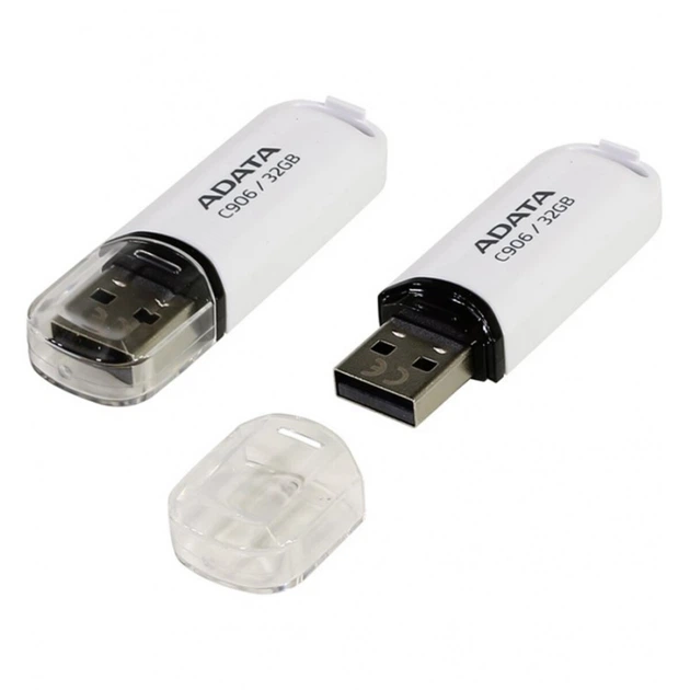 Flash A-DATA USB 2.0 C906 32Gb White (AC906-32G-RWH) - зображення 3
