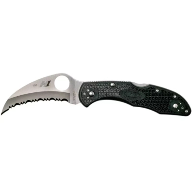 Ніж Spyderco Tasman Salt 2 Serrator Black (C106SBK2) - зображення 1