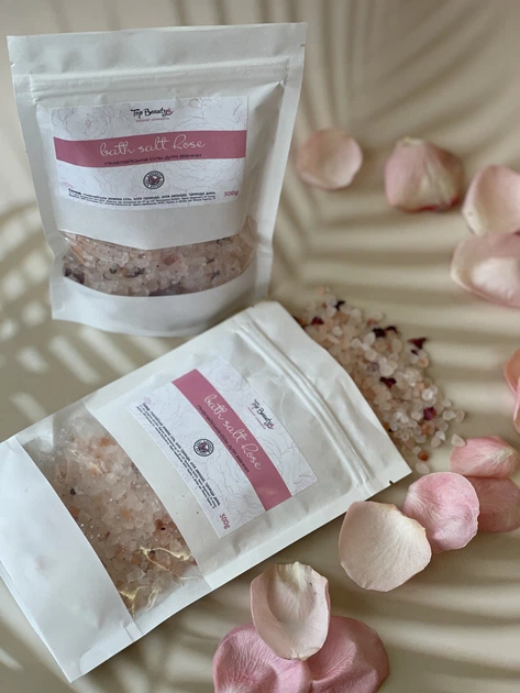 Соль Гималайская с лепестками розы для ванны Top Beauty Bath Salt Rose 300 г - Фото 2 Соль Гималайская с лепестками розы для ванны Top Beauty Bath Salt Rose 300 г - изображение 2