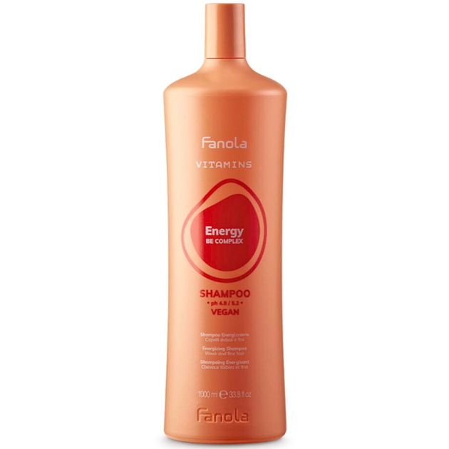 Шампунь против выпадения волос Fanola Vitamins Energy 1000 мл - Фото 1 Шампунь против выпадения волос Fanola Vitamins Energy 1000 мл - изображение 1