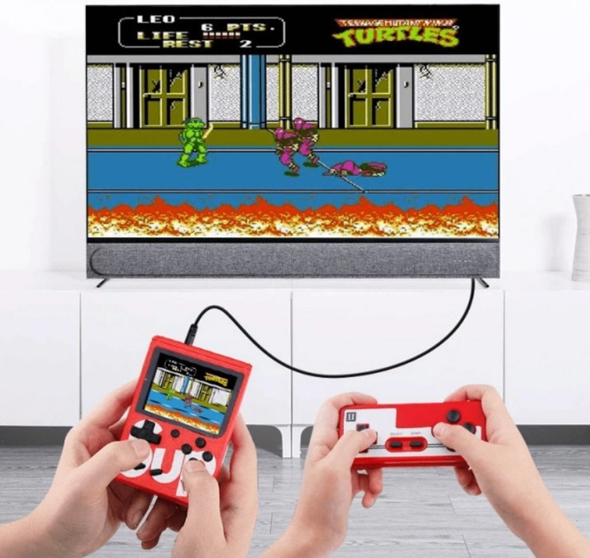 Портативная приставка Sup Game Box Игры Денди с джойстиком для второго игрока Красный - изображение 4