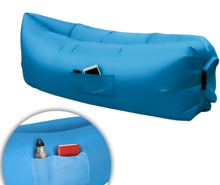 Ламзак 210 см Надувной диван лежак шезлонг Supretto Air Sofa голубой - Фото 3 Ламзак 210 см Надувной диван лежак шезлонг Supretto Air Sofa голубой - изображение 3