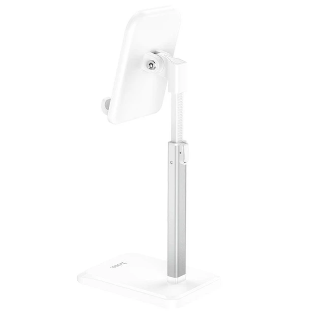 Підставка для телефонів та планшетів настільна HOCO Stable telescopic desktop stand (4.7-10"). White - зображення 2