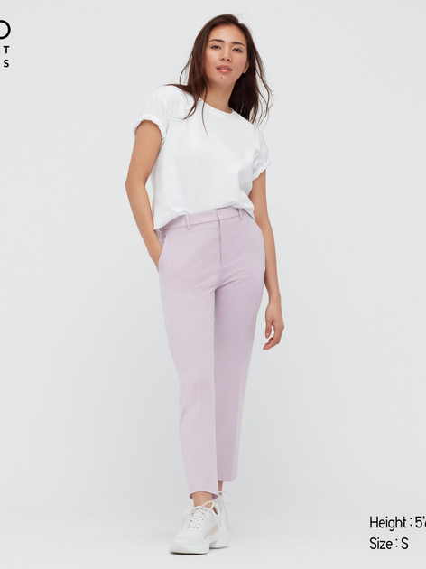 Брюки женские Uniqlo 148965387 2XL Сиреневые (1159781633) – в интернет ...