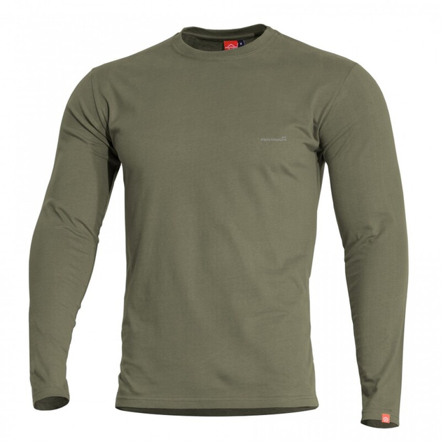 Футболка на довгий рукав Pentagon Ageron Long Shirt K09029 Large, Олива (Olive) - зображення 1