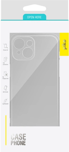 Чехол для смартфона Piko TPU для Apple iPhone 14 Transparent (1283126554315) - Фото 5 Чехол для смартфона Piko TPU для Apple iPhone 14 Transparent (1283126554315) - изображение 5