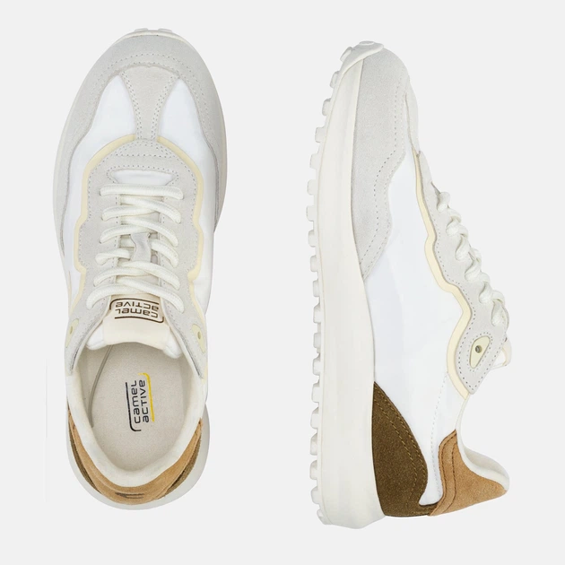 Buty sportowe damskie zamszowe do kostki Camel Active Dust 24133003 36 (4.5US) 24 cm Białe (4063996389616) - obraz 4