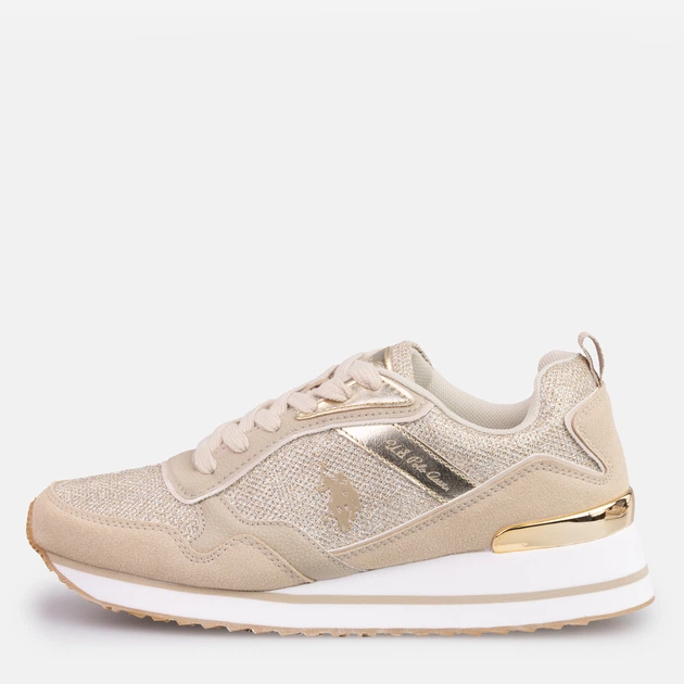 Sneakersy damskie U.S. Polo Assn Sneaker FEY003WBHT1 38 Beżowe (8055197300350) - obraz 3