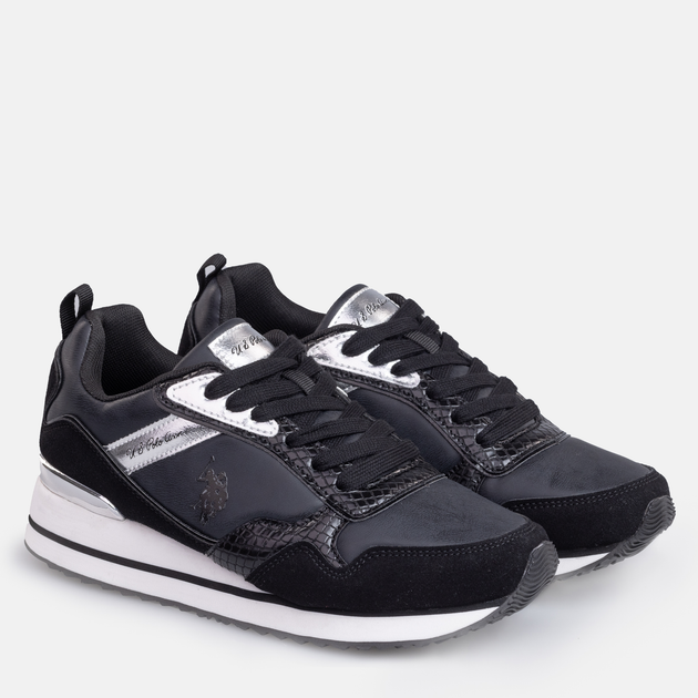 Sneakersy damskie na platformie do kostki U.S. Polo Assn Sneaker FEY003WBHN1 37 Czarne (8055197300107) - obraz 2