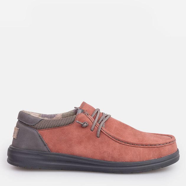Męskie mokasyny Hey Dude 112296812 41 (8US) 27 cm ciemnoczerwone (4894881166223) - obraz 1