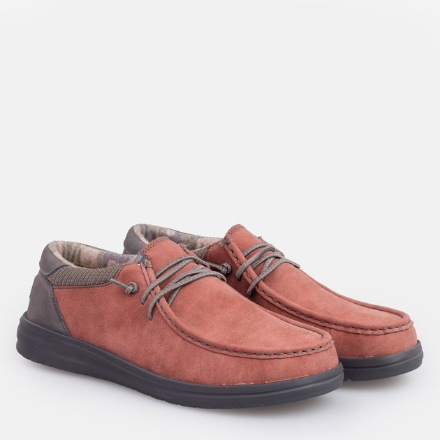 Męskie mokasyny Hey Dude 112296812 43 (10US) 28,3 cm bordowe (4894881166247) - obraz 2