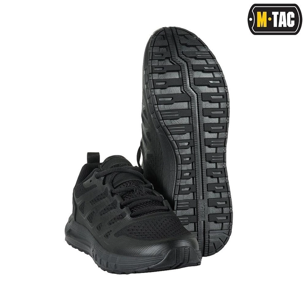 Кроссовки кеды обувь для армии ВСУ M-Tac Summer sport летные сетка черные 41 - изображение 2