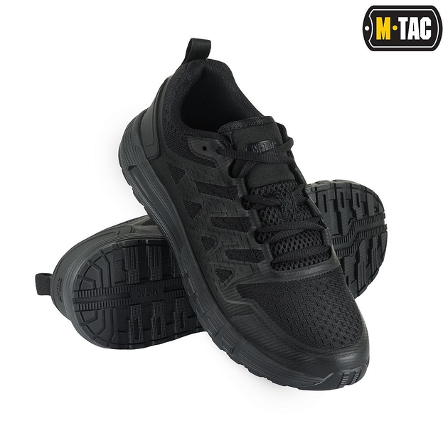 Літні чоловічі кросівки M-Tac Summer sport туристичні спортивні для активного відпочинку повітропроникні з сіткою та легкою пінною підошвою чорні 42 - зображення 1