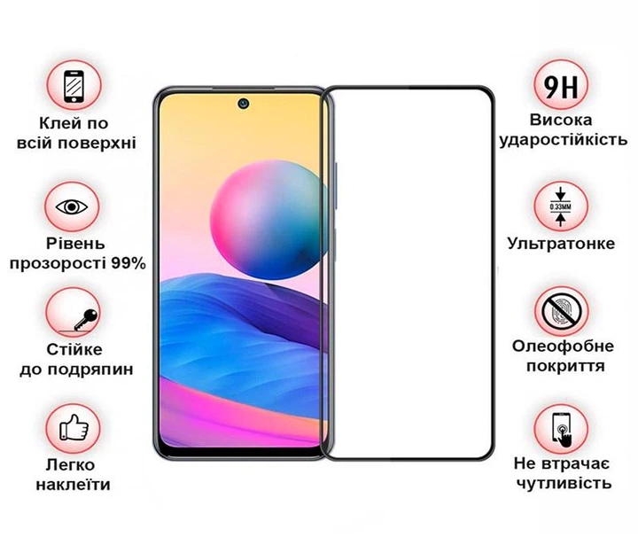 Захисне скло BeCover для Xiaomi Redmi Note 12 4G/Note 12 5G/Poco X5 5G Black (708783) - зображення 3