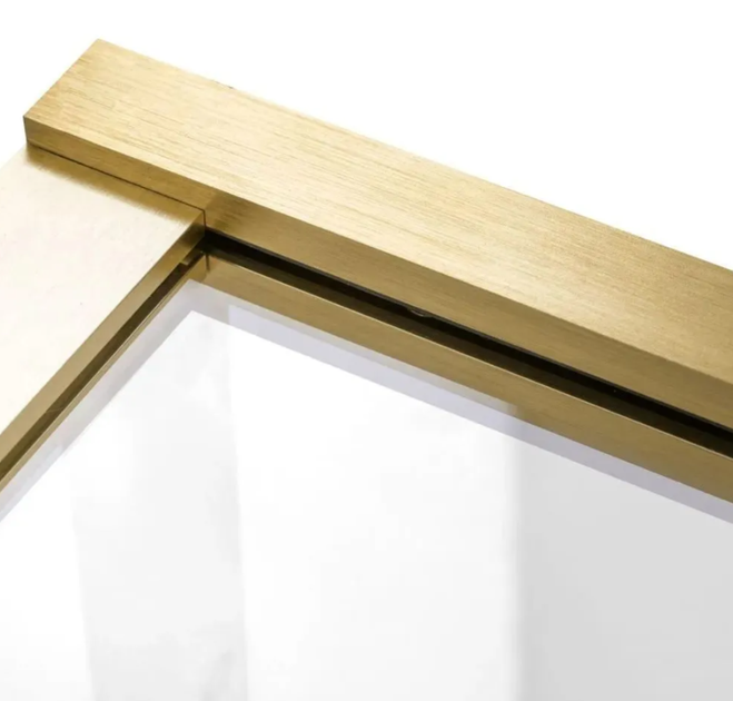 Шторка для ванны Rea Elegant 70 brushed gold неподвижная REA-W6600 - изображение 6