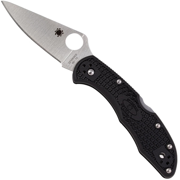 Складной нож Spyderco Delica 4 Flat Ground C11FPBK - изображение 1