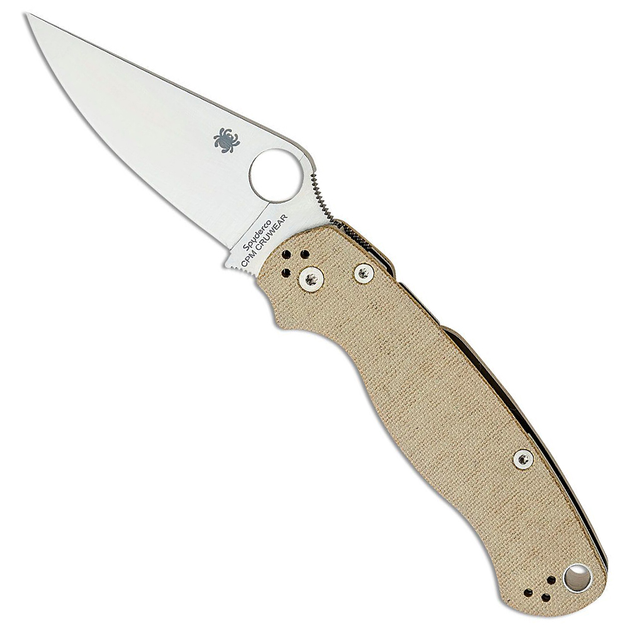 Складаний ніж Spyderco Para Military 2 Brown Micarta CPM Cru-Wear C81MPCW2 - зображення 1