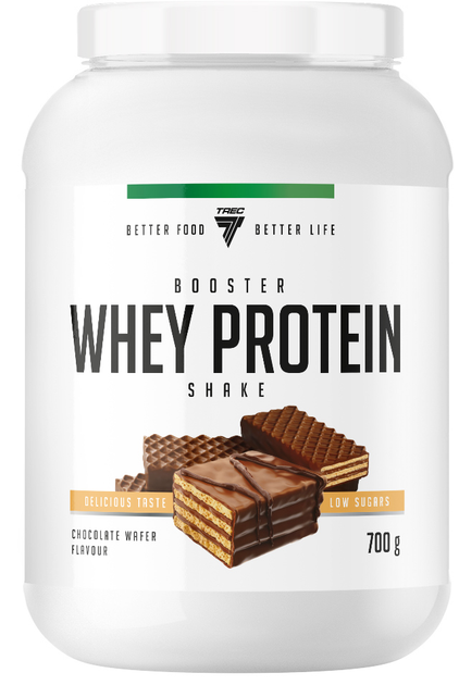 Białko Trec Nutrition Booster Whey Protein 700 g Jar Chocolate-Wafer (5902114015664) - obraz 1