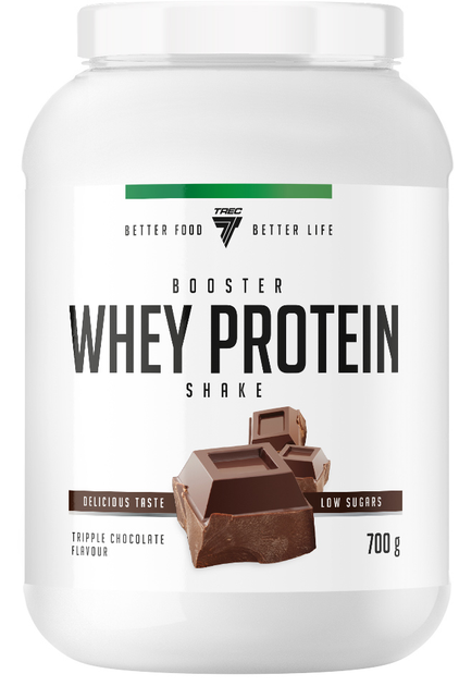 Białko Trec Nutrition Booster Whey Protein 700 g Jar Triple Chocolate (5902114015824) - obraz 1