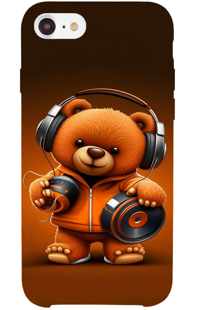 TPU чохол Demsky ведмежа меломан 2 (bear listening music) для Apple iPhone 7 / 8 / se(2020) / Se(2022) - Фото 1 TPU чохол Demsky ведмежа меломан 2 (bear listening music) для Apple iPhone 7 / 8 / se(2020) / Se(2022) - зображення 1