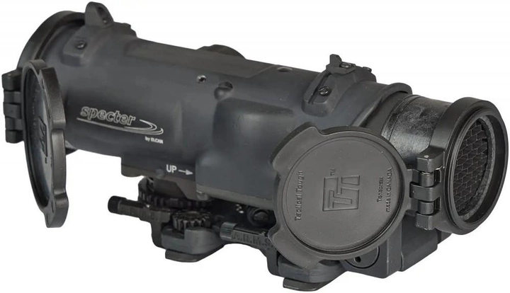 Прицел боевой оптический ELCAN Specter DR 1-4x DFOV14-L1 для калибра 5.56, A.R.M.S. Adj. Flip Cover&ARD, black - изображение 2