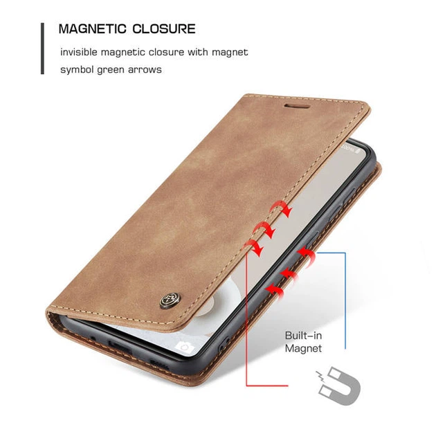 Чехол книжка с магнитом Samsung Galaxy S20 FE CaseMe Brown (30855-30) - Фото 2 Чехол книжка с магнитом Samsung Galaxy S20 FE CaseMe Brown (30855-30) - изображение 2