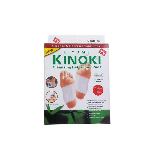 Пластир для виведення токсинів Kinoki (Кінокі) 10 шт/уп - зображення 2