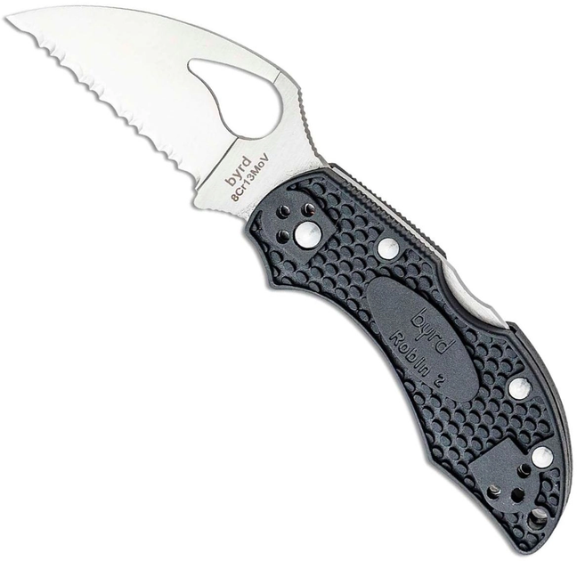 Ніж Spyderco Byrd Robin 2 Wharncliffe серейтор (1013-87.15.12) - зображення 1