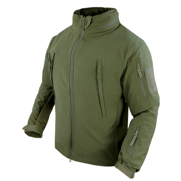 Тактический софтшелл с флисом утепленный Condor SUMMIT Soft Shell Jacket 602 XXX-Large, Олива (Olive) - изображение 2