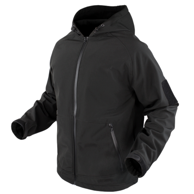 Тактичний міський софтшелл Condor Prime Softshell Jacket XL Чорний 101095 - зображення 1