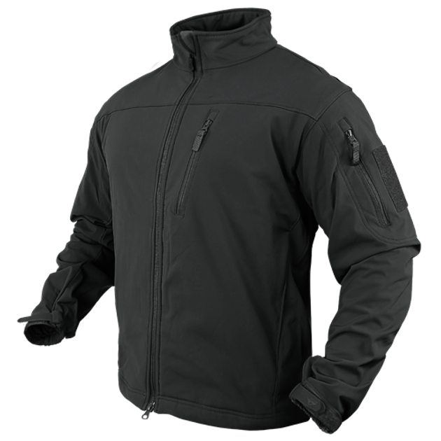 Тактичний софтшелл без капюшона Condor PHANTOM Soft Shell Jacket 606 Large, Чорний - зображення 1