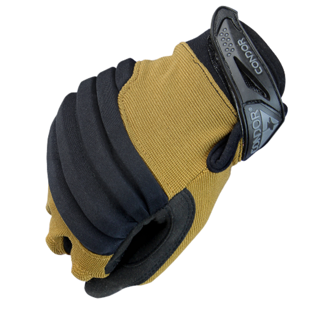 Тактические защитные перчатки Condor STRYKER PADDED KNUCKLE GLOVE 226 Large, Тан (Tan) - изображение 1