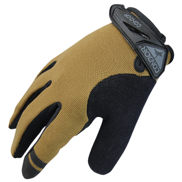 Тактичні сенсорні рукавички тачскрин Condor Shooter Glove 228 Large, Тан (Tan) - зображення 1