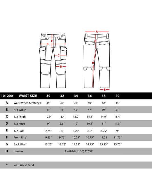Військові тактичні штани PALADIN TACTICAL PANTS 101200 32/34, Чорний - зображення 2