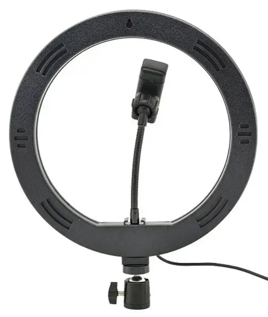 Селфі лампа кільцева (на usb) RING FILL LIGHT BD-360 (36 см.) з тримачем для телефона та штативом, 14 Вт - изображение 4
