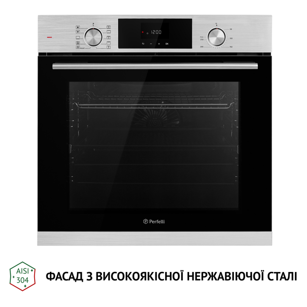 Духова шафа електрична Perfelli DIAMOND 6D10N INOX - зображення 3
