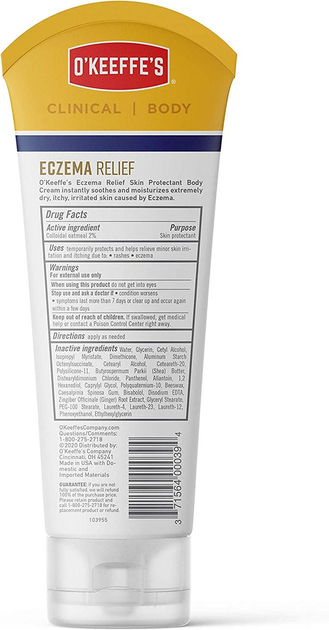 Крем для тела от экземы O'Keeffe's Eczema Relief 227г (22129) - изображение 2