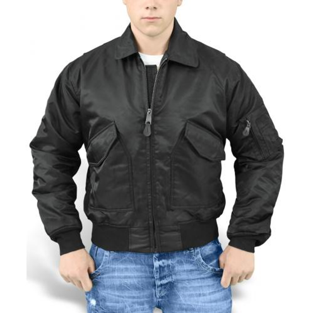 Демісезонна куртка Surplus CWU Jacket Surplus Raw Vintage Black M (Чорний) - зображення 2