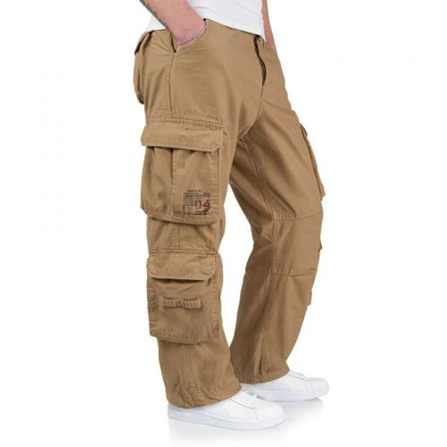 Штаны SURPLUS AIRBORNE VINTAGE TROUSERS Surplus Raw Vintage Beige, 2XL (Бежевый) Тактические - изображение 2