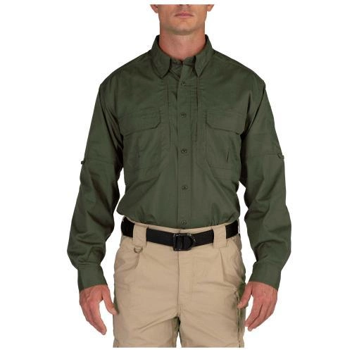 Рубашка 5.11 Tactical Taclite Long Sleeve Shirt 5.11 Tactical TDU Green, M (Зелений) Тактична - зображення 1